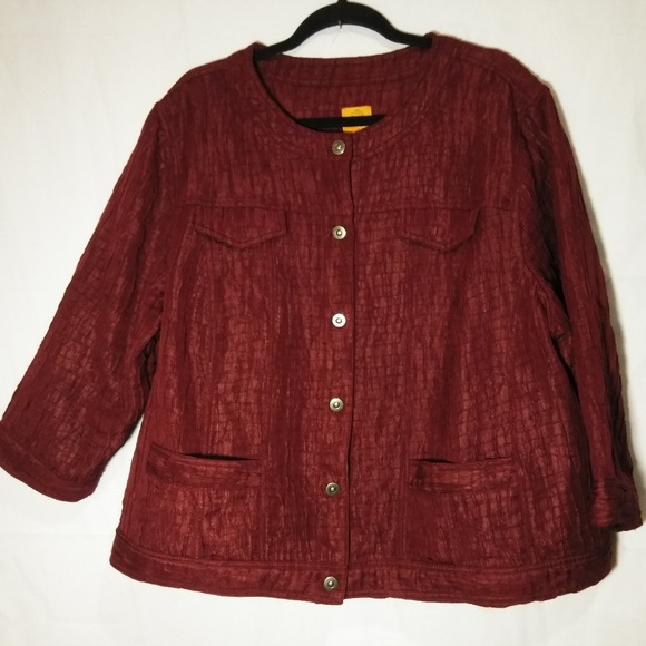Ruby Rd. Tops - Ruby Rd. Woman 22W Button Down Sleeve Top EUC